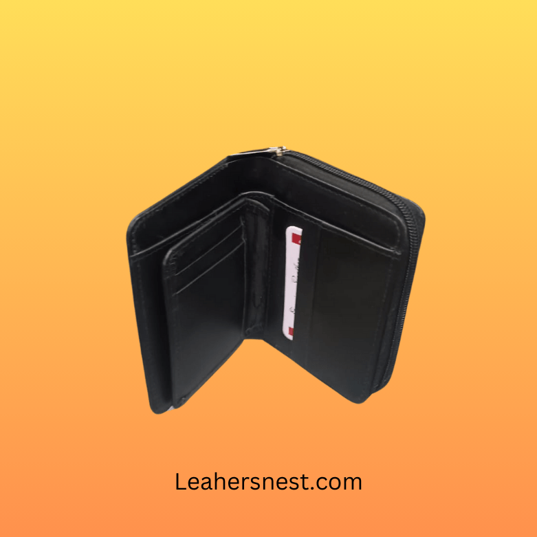 Zipper Leather Wallet