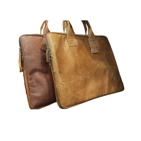 Slim Leather Laptop Bag - Image 7