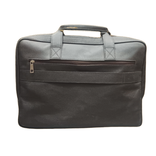 Executive Leather Laptop Bag - Image 3