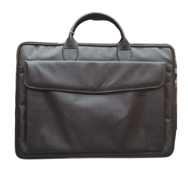 Slim Leather Laptop Bag - Image 6