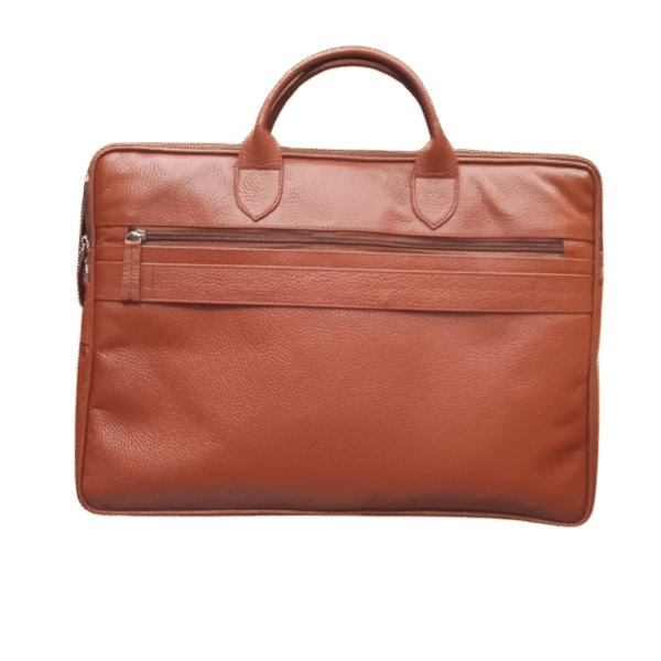 Slim Leather Laptop Bag - Image 3