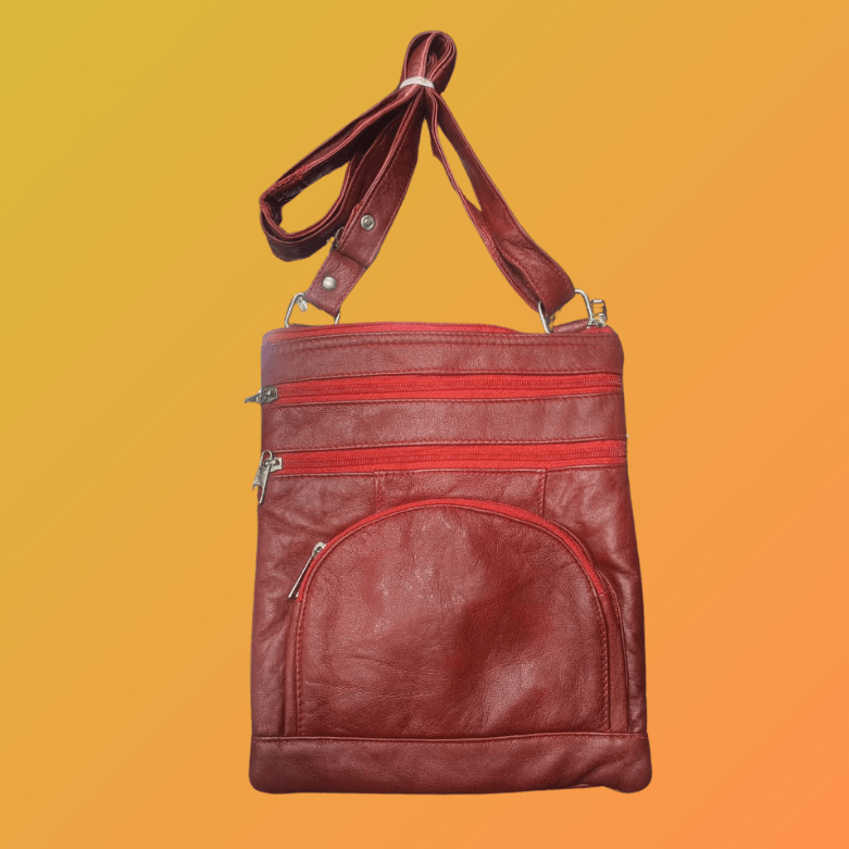 Soft Leather Slim Crossbody Bag