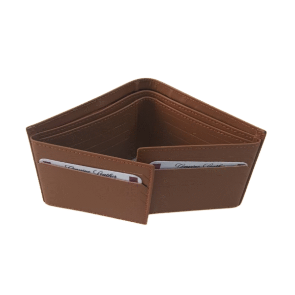 Men's Bifold Cow Leather Wallet - Image 3