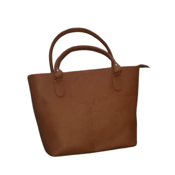 Classic Leather Tote Bag - Image 3