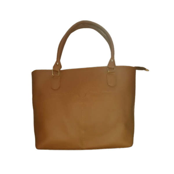 Classic Leather Tote Bag - Image 4