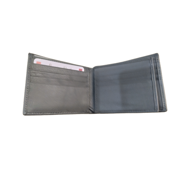 Bi-Fold Center Flip Leather Wallet - Image 4