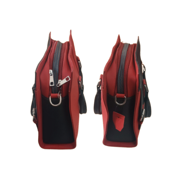 Red Black Ladies Handbag - Image 5
