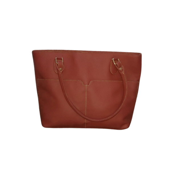 Classic Leather Tote Bag - Image 8