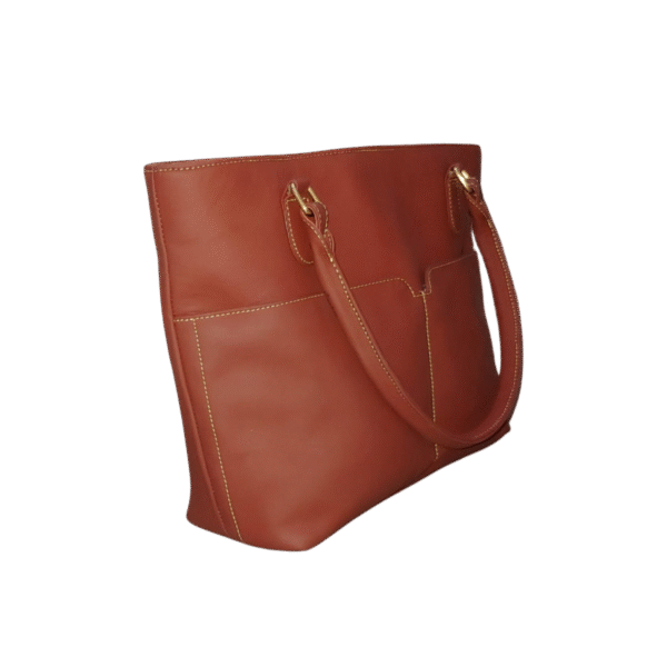 Classic Leather Tote Bag - Image 11