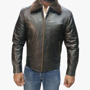 Soft Black Leather Jacket for Winter