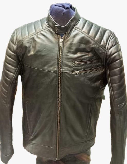 Black Leather Travel Jacket