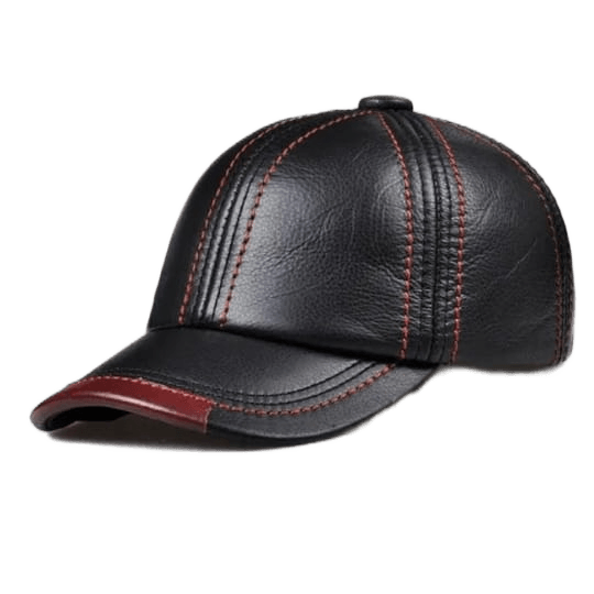 Premium Genuine Leather Cap for Men