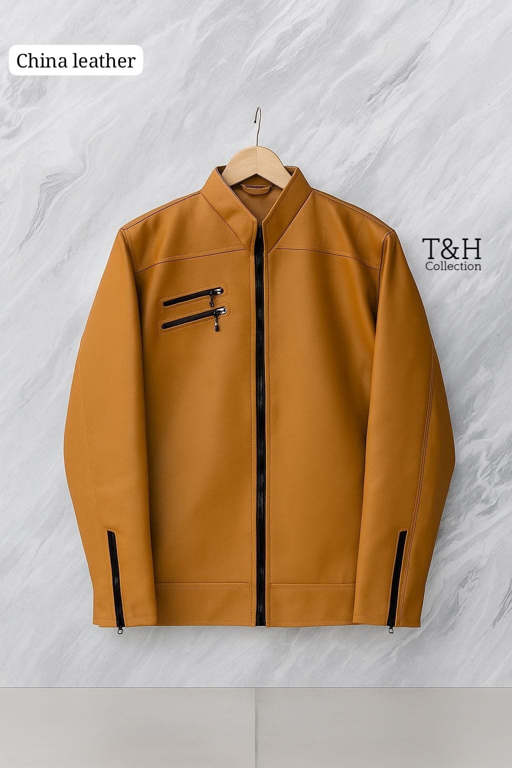 T&H Imported Leather Jacket for Men – Premium China Leather - Image 2
